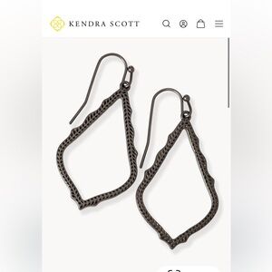 Kendra Scott Sophia Drop Earrings in Gunmetal